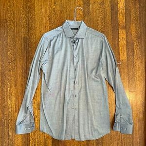 Theory Men’s Button Down Dress 15 1/2 34/35 Length